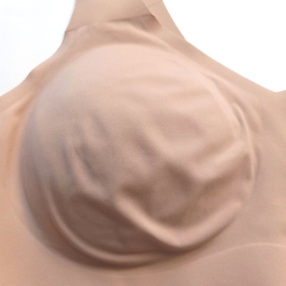 Honeylove V Neck Bra 3X Sand Wireless Seamless Pullover Comfort - Picture 6 of 16